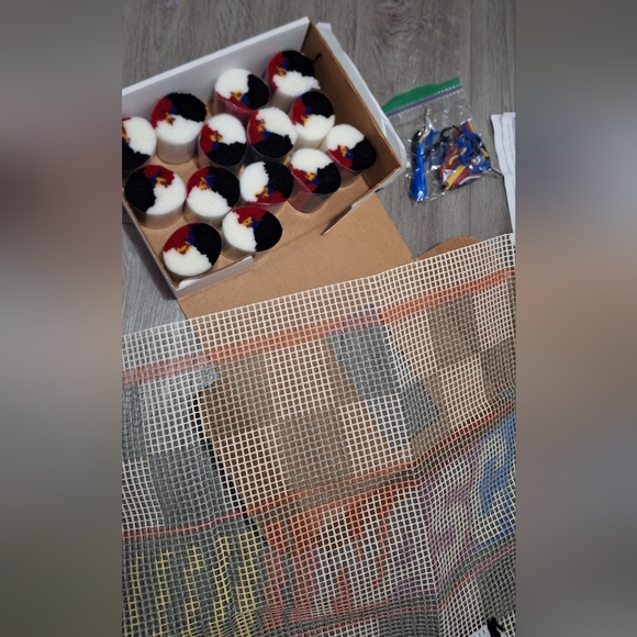 Nascar Latch Hook Kit #NC 5504Small Rug 20" x 30" Rug Started - Picture 7 of 7